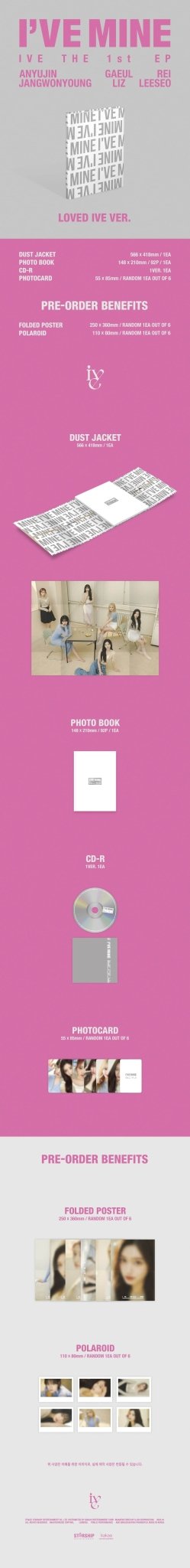 IVE 1st EP Album I'VE MINE – album (Either Way / / ) | HobiEgo