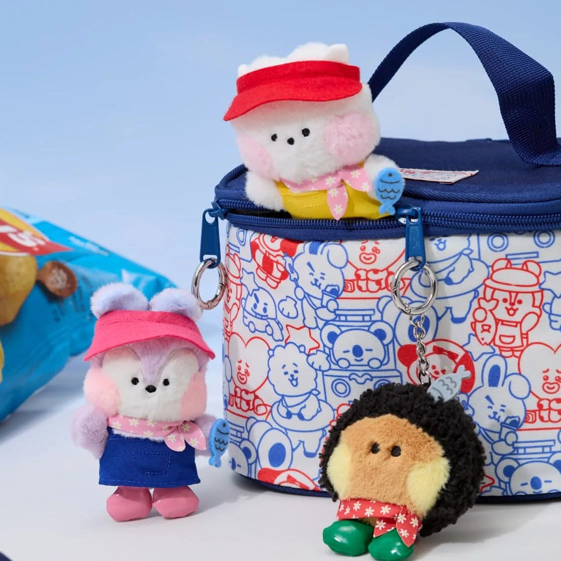 BT21 Busan Jagalchi Market Doll Keyring