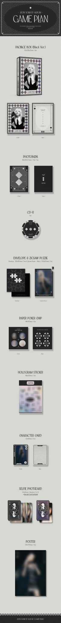 JEON SOMI EP Album GAME PLAN (PHOTOBOOK Version) – Photo Book (Red / / ) | HobiEgo