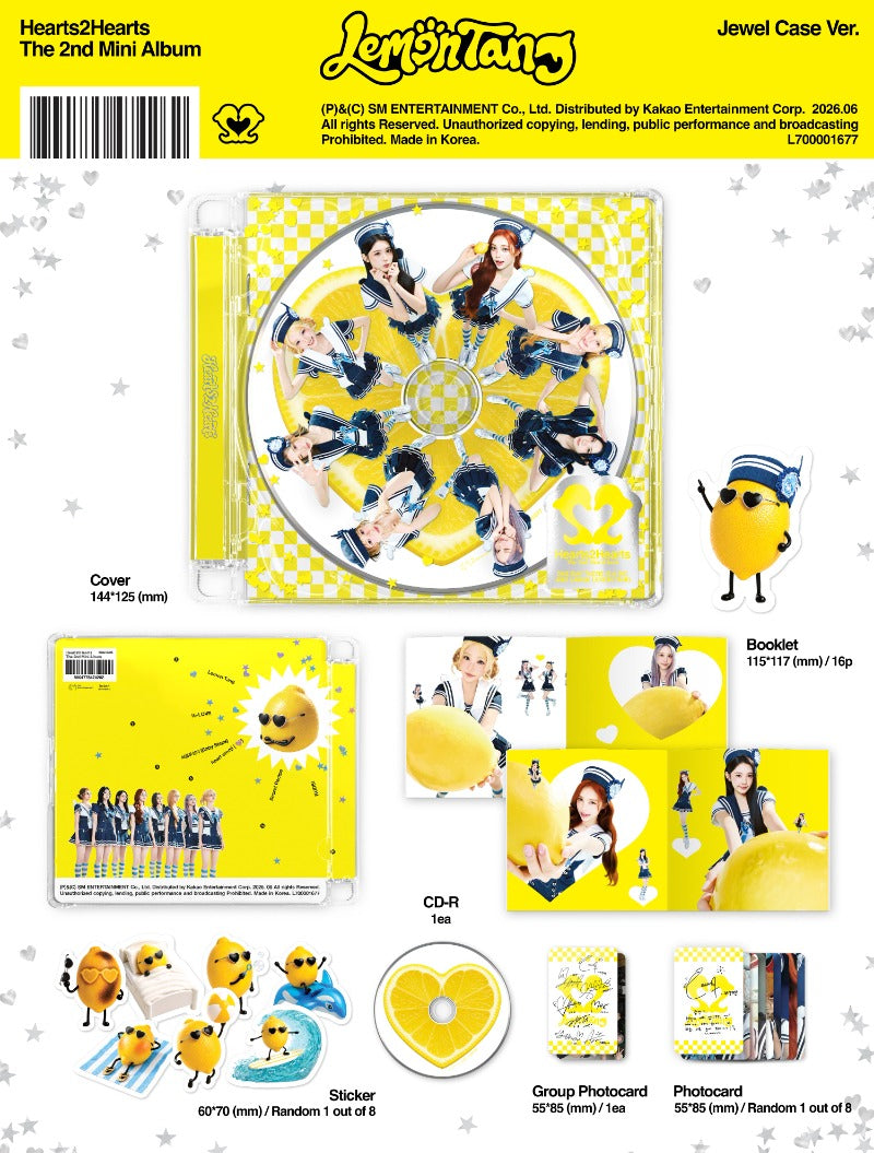 PRE-ORDER HEARTS2HEARTS 2nd Mini Album LEMON TANG (JEWEL CASE Version)