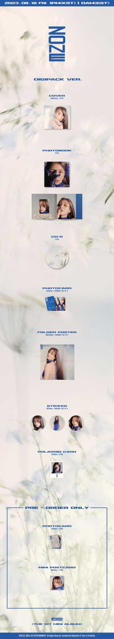 JIHYO 1st Mini Album ZONE (Digipack Version) – album ( / / ) | HobiEgo