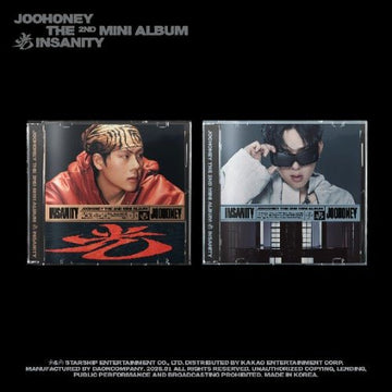 JOOHONEY (MONSTA X) 2nd Mini Album 光 INSANITY (Jewel Version) – album (1 (RED) / / ) | HobiEgo K - pop Shop