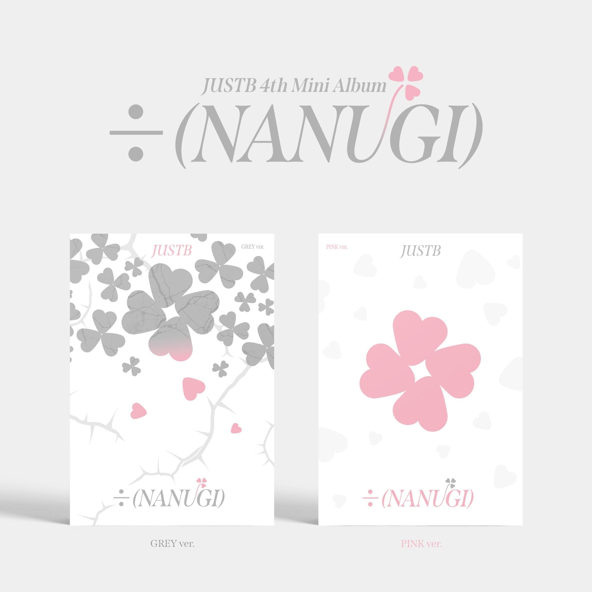 JUSTB 4th Mini Album ÷ (NANUGI) – album (GREY / / ) | HobiEgo