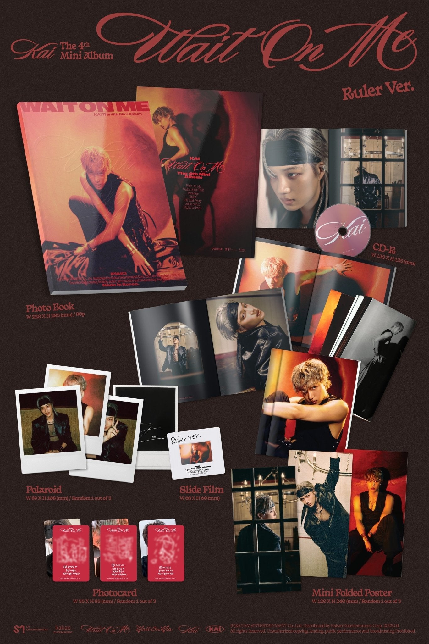 KAI 4th Mini Album Wait On Me (Photobook Version) – Photo Book (Ruler / / ) | HobiEgo
