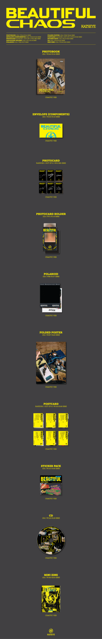 KATSEYE 2nd EP Album BEAUTIFUL CHAOS – album (Beautiful (RED) / / ) | HobiEgo