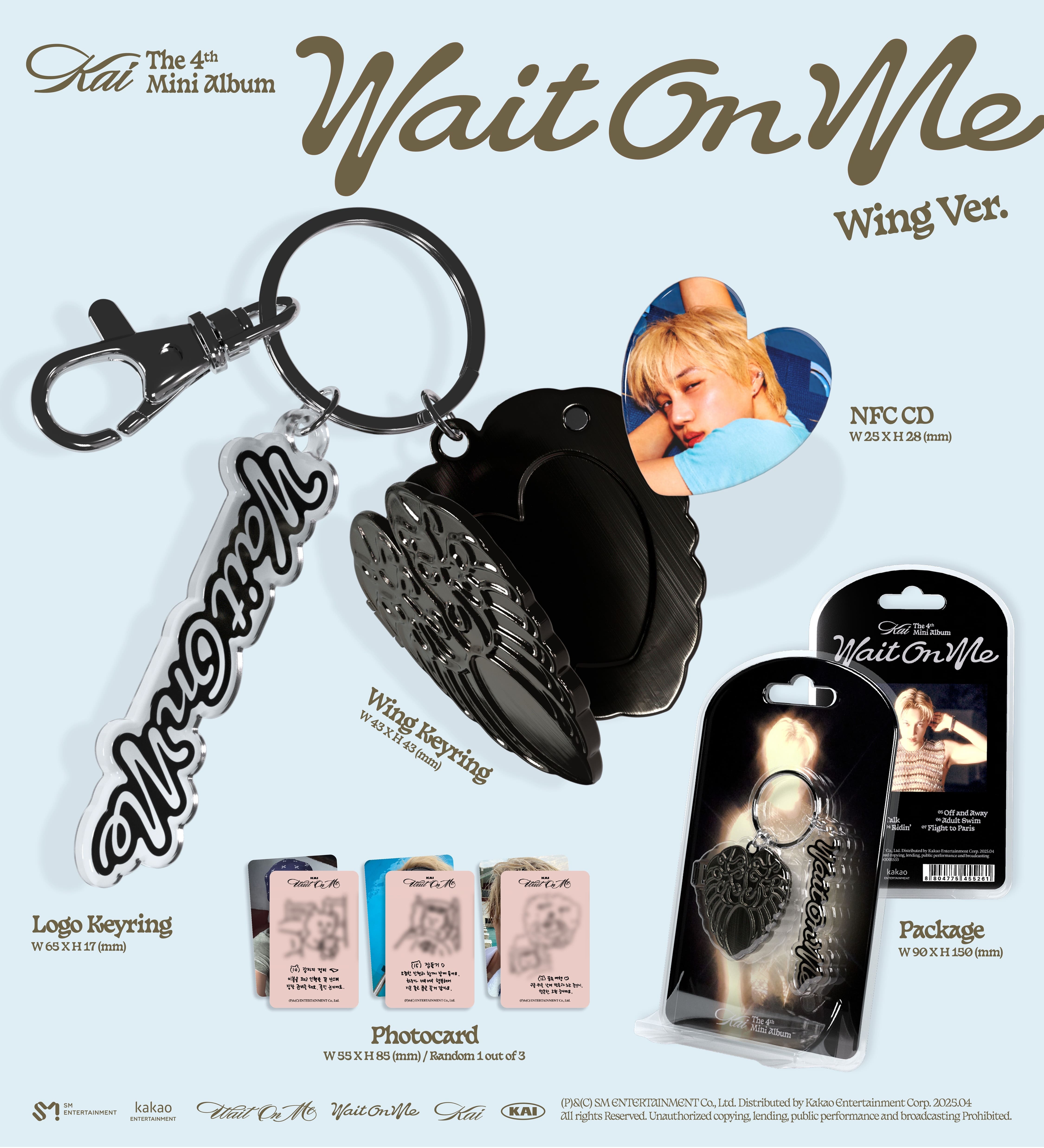 KAI 4th Mini Album Wait On Me (Wing Version) (SMART Album)