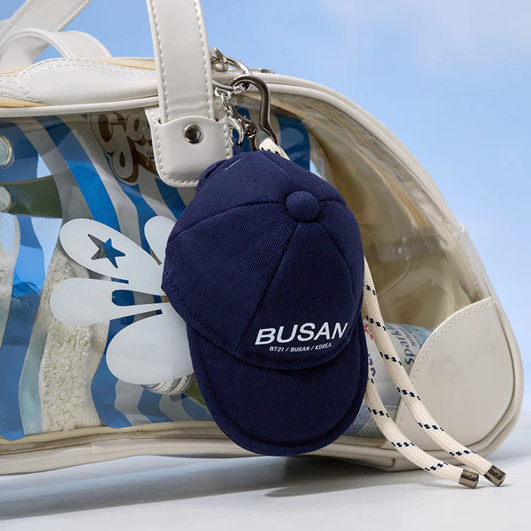 BT21 Ball Cap Keyring Busan