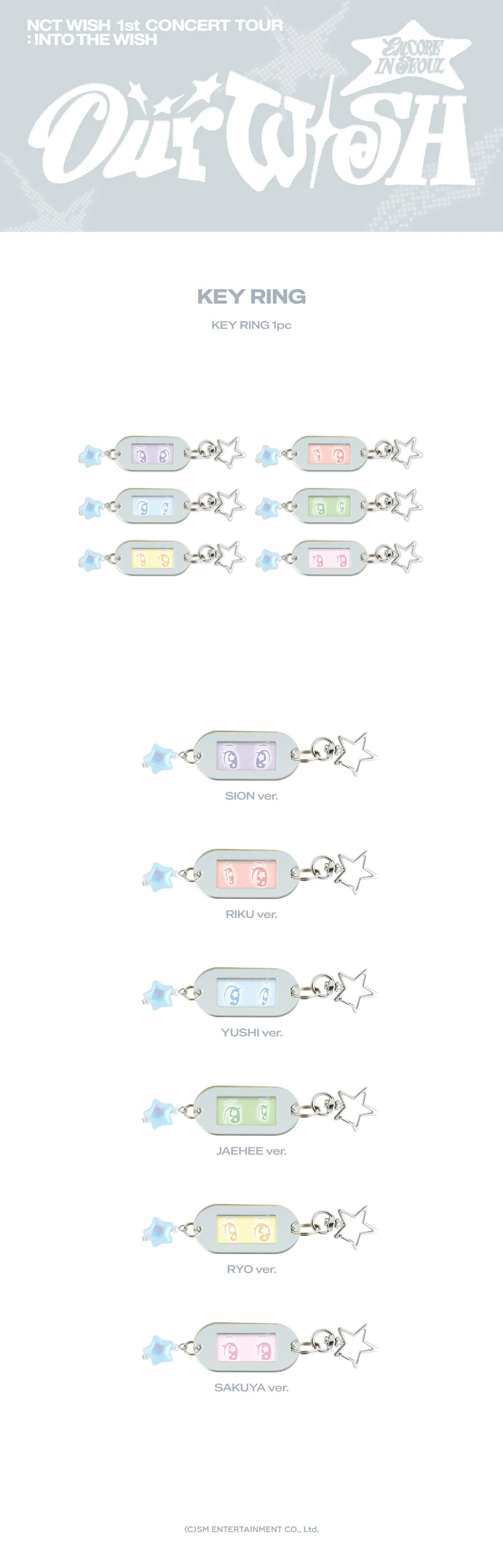 NCT WISH 1st CONCERT TOUR 'INTO THE WISH : Our Wish' ENCORE IN SEOUL KEYRING