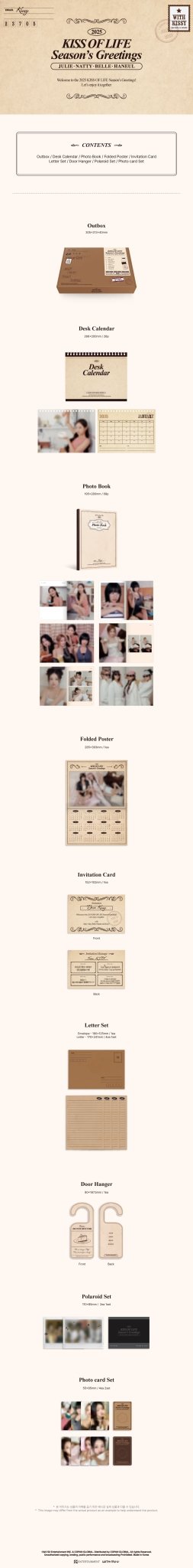 KISS OF LIFE 2025 Season's Greetings + Aladin POB – album ( / / ) | HobiEgo
