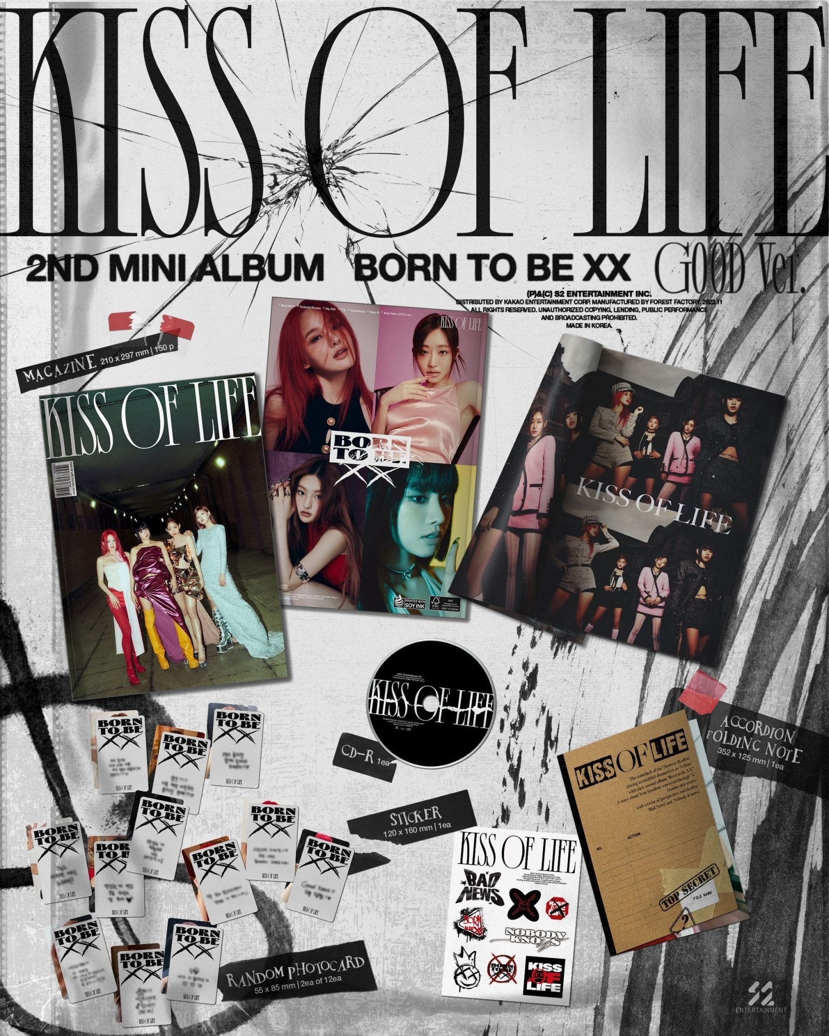KISS OF LIFE 2nd Mini Album Born to be XX – album (Good / / ) | HobiEgo