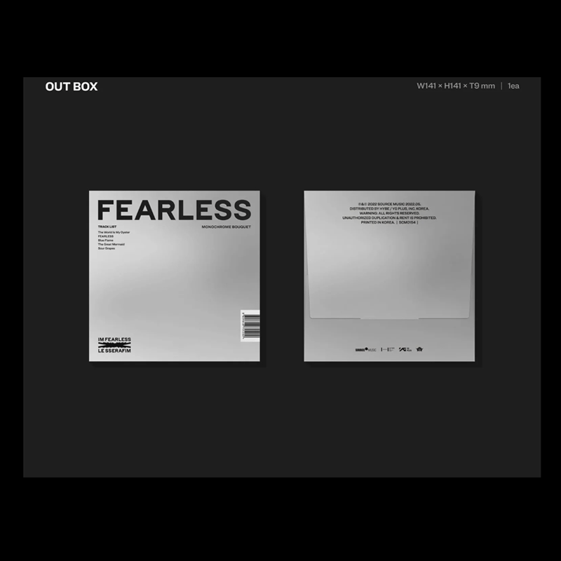LE SSERAFIM 1st Mini FEARLESS (Monochrome Bouquet Ver) – album ( / / ) | HobiEgo