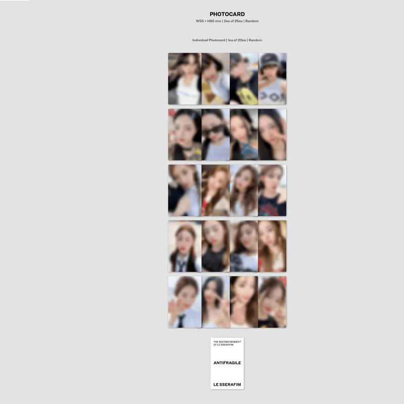 LE SSERAFIM 2nd Mini Album ANTIFRAGILE (COMPACT Version) – album (SAPPHIRE / / ) | HobiEgo