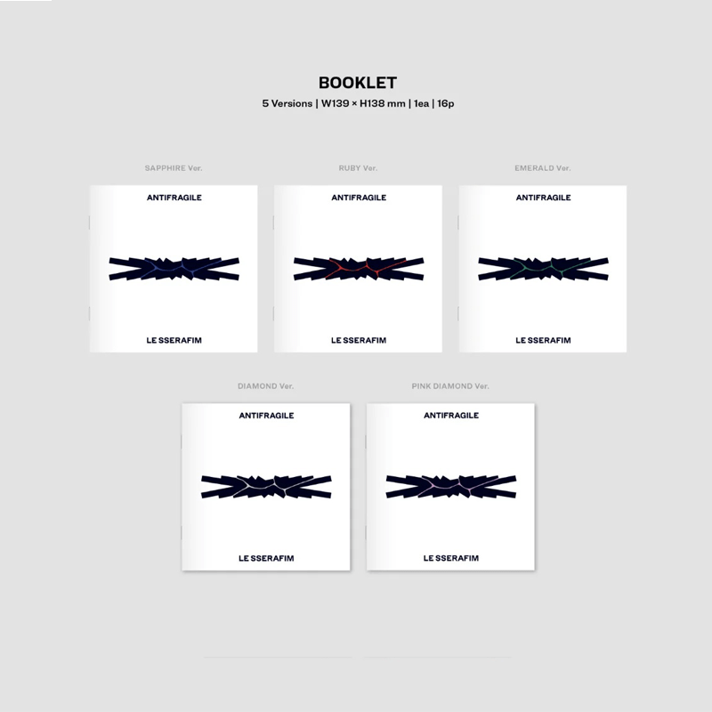 LE SSERAFIM 2nd Mini Album ANTIFRAGILE (COMPACT Version) – album (SAPPHIRE / / ) | HobiEgo