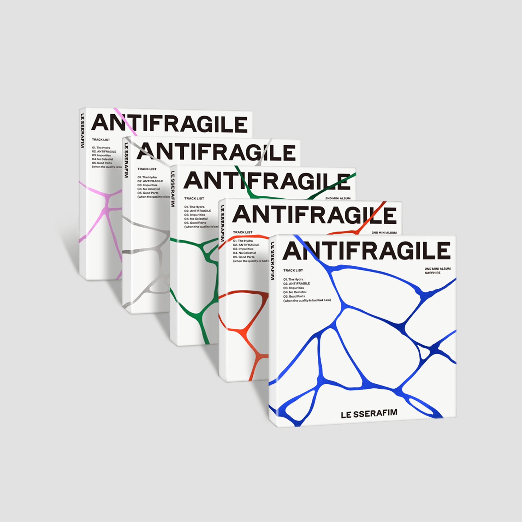 LE SSERAFIM 2nd Mini Album ANTIFRAGILE (COMPACT Version) – album (SAPPHIRE / / ) | HobiEgo