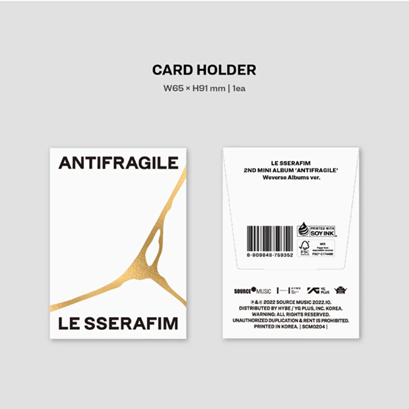 LE SSERAFIM 2nd Mini Album ANTIFRAGILE (Weverse Albums Ver) – album ( / / ) | HobiEgo