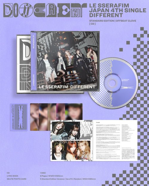 LE SSERAFIM Japanese Album DIFFERENT (Regular Edition) – album ( / / ) | HobiEgo