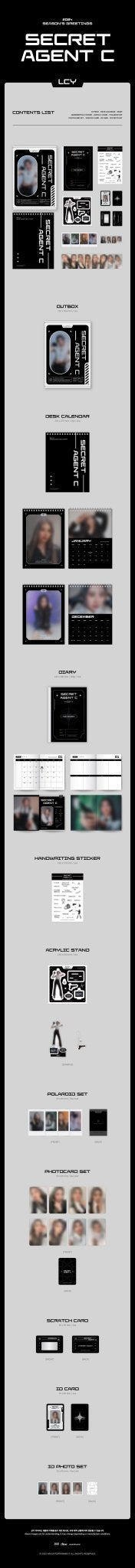 LEE CHAE YEON 2024 Season's Greetings Secret Agent C – Season's Greetings ( / / ) | HobiEgo
