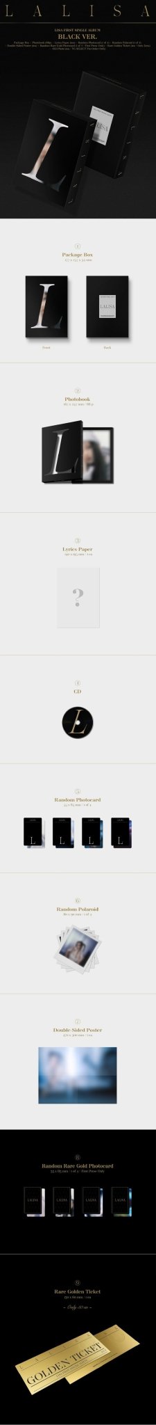 LISA 1st Single Album LALISA – album (Gold / / ) | HobiEgo