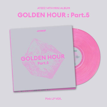 PRE-ORDER ATEEZ 14th Mini Album GOLDEN HOUR : Part.5 (Pink LP Version)
