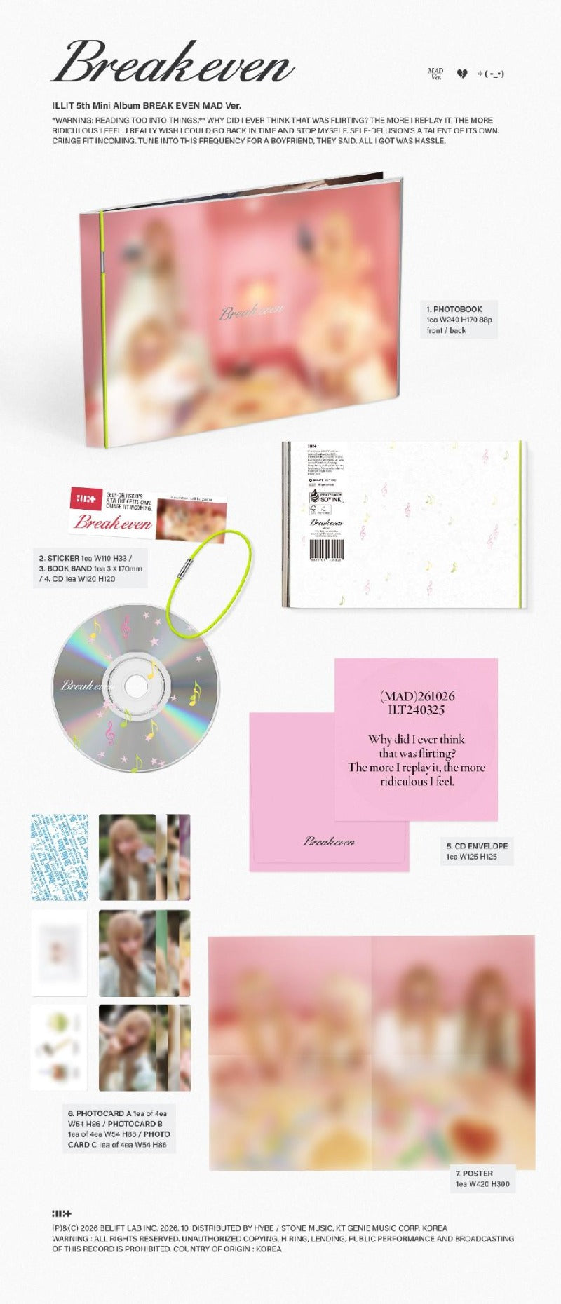 PRE-ORDER ILLIT 5th Mini Album BREAK EVEN + Weverse POB