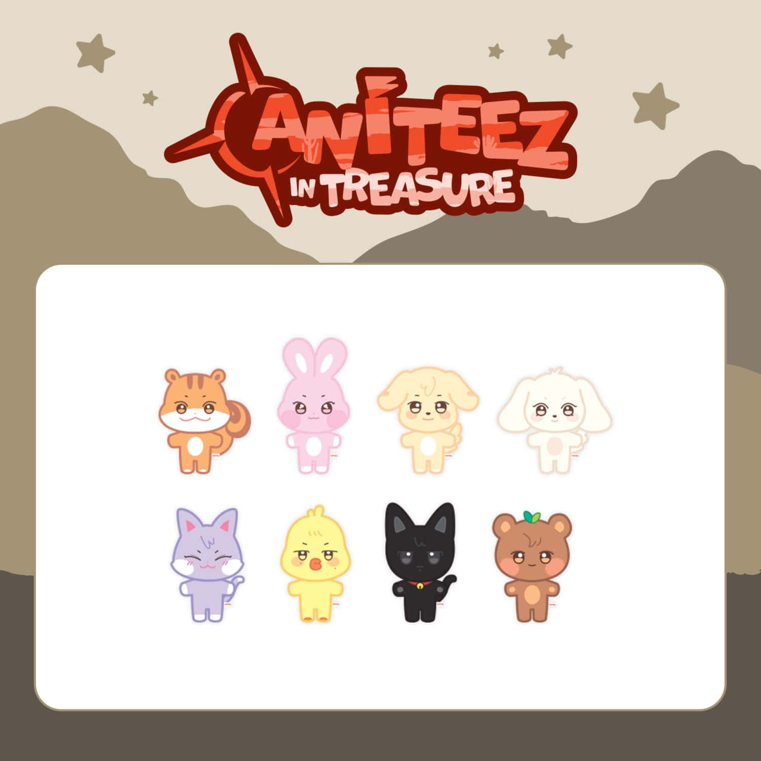 ATEEZ ANITEEZ IN TREASURE Plush Doll