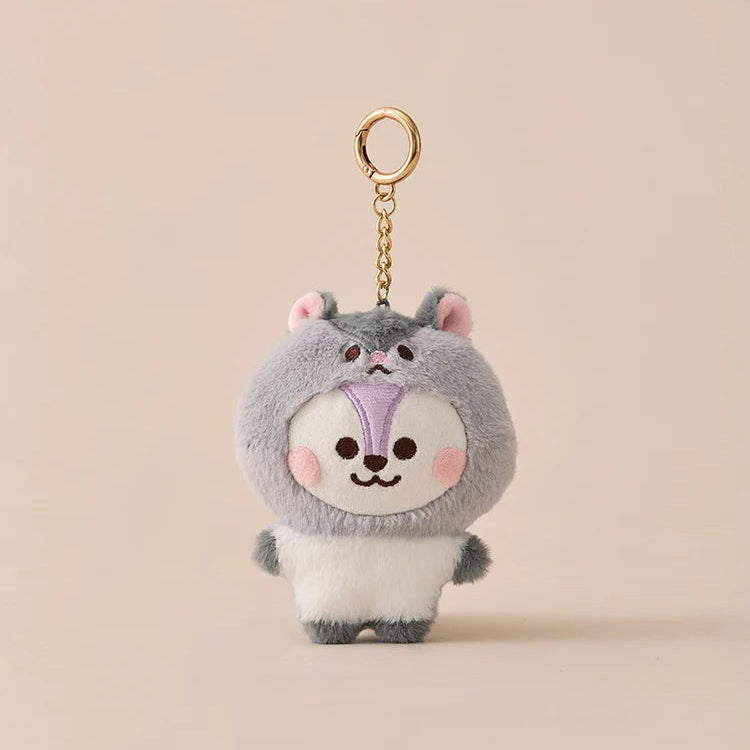 BT21 Baby Fluffy Plush Keyring