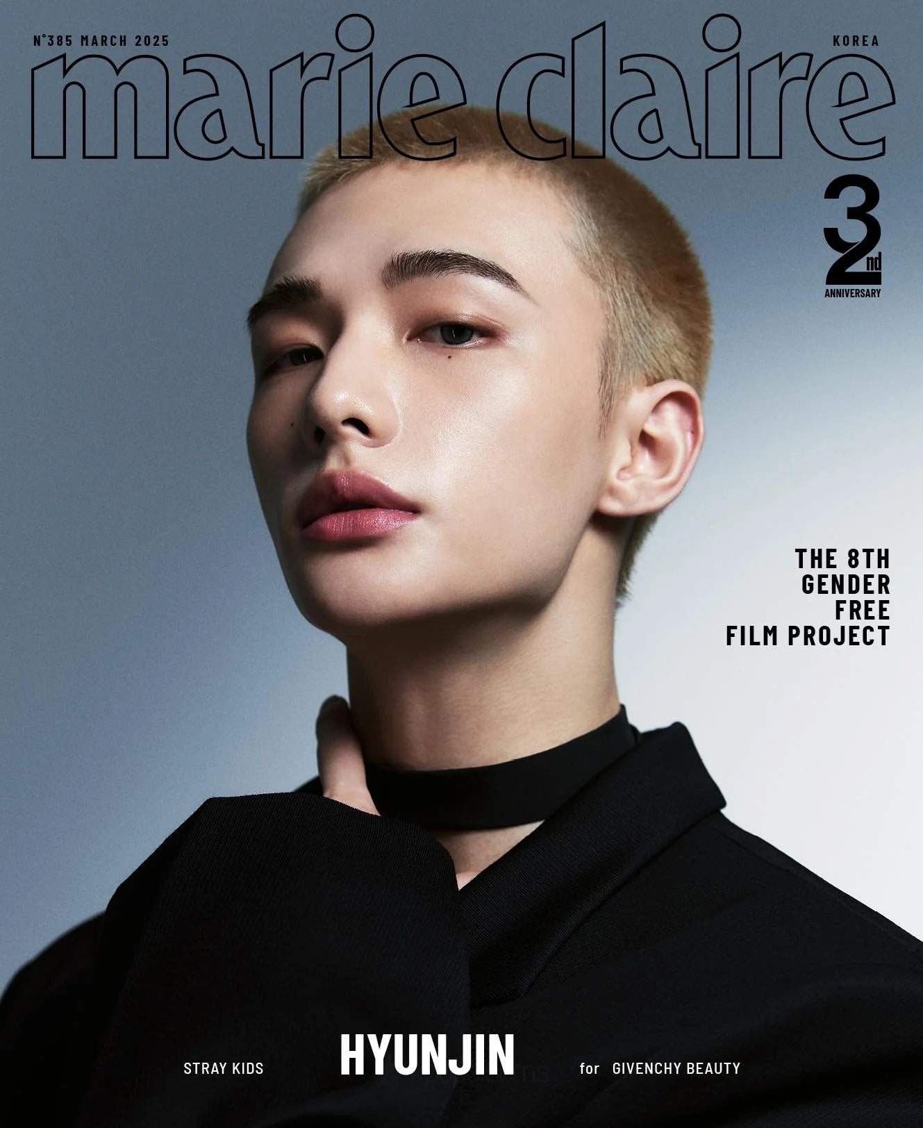 MARIE CLAIRE March 2025 STRAY KIDS Hyunjin – magazines (C (Black) / / ) | HobiEgo