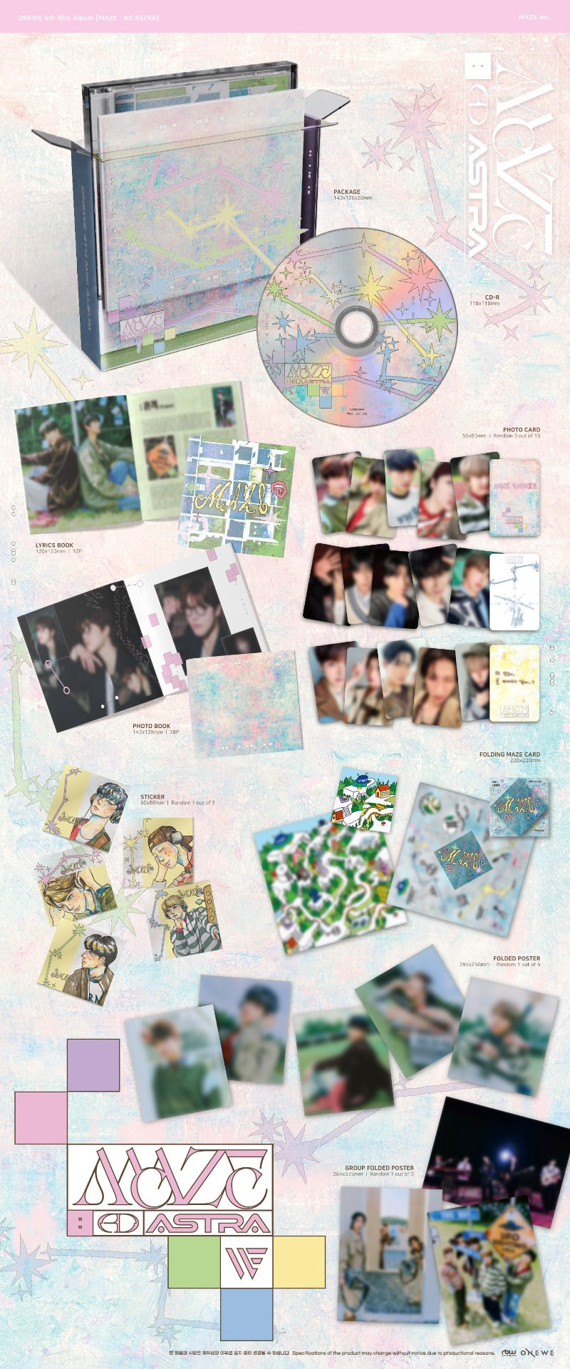 ONEWE 4th Mini Album MAZE : AD ASTRA (Maze Version)