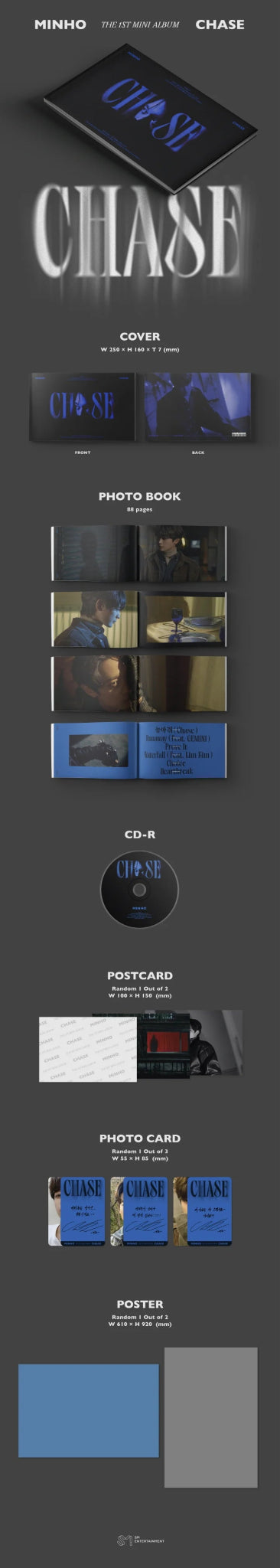 MINHO 1st Mini Album CHASE – album ( / / ) | HobiEgo