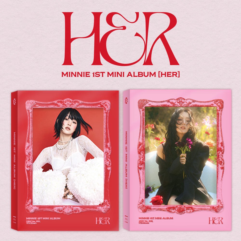 MINNIE ((G) - IDLE) 1st Mini Album HER – album (2035C (RED) / / ) | HobiEgo