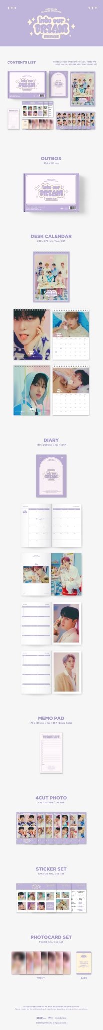 MIRAE 2024 Season's Greetings Into our DREAM – album ( / / ) | HobiEgo