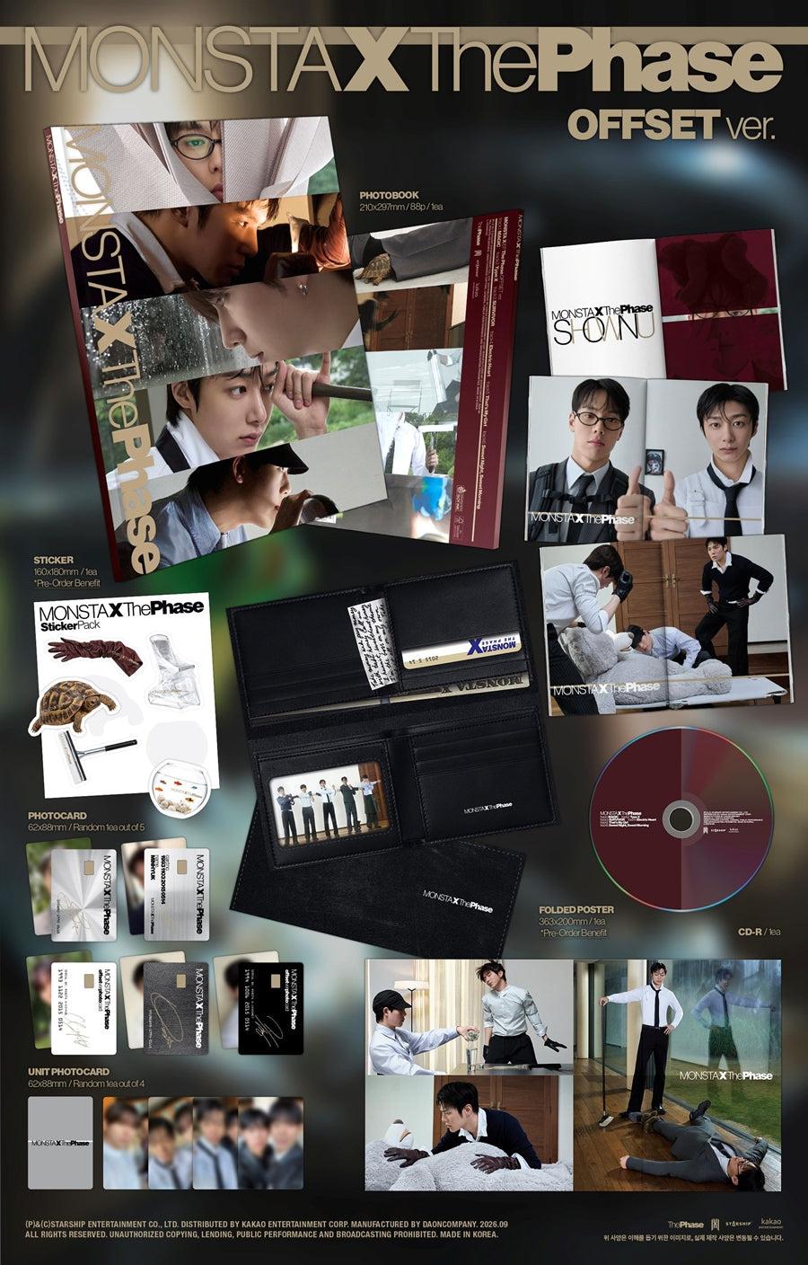 MONSTA X EP Album The Phase (OFFSET Version)
