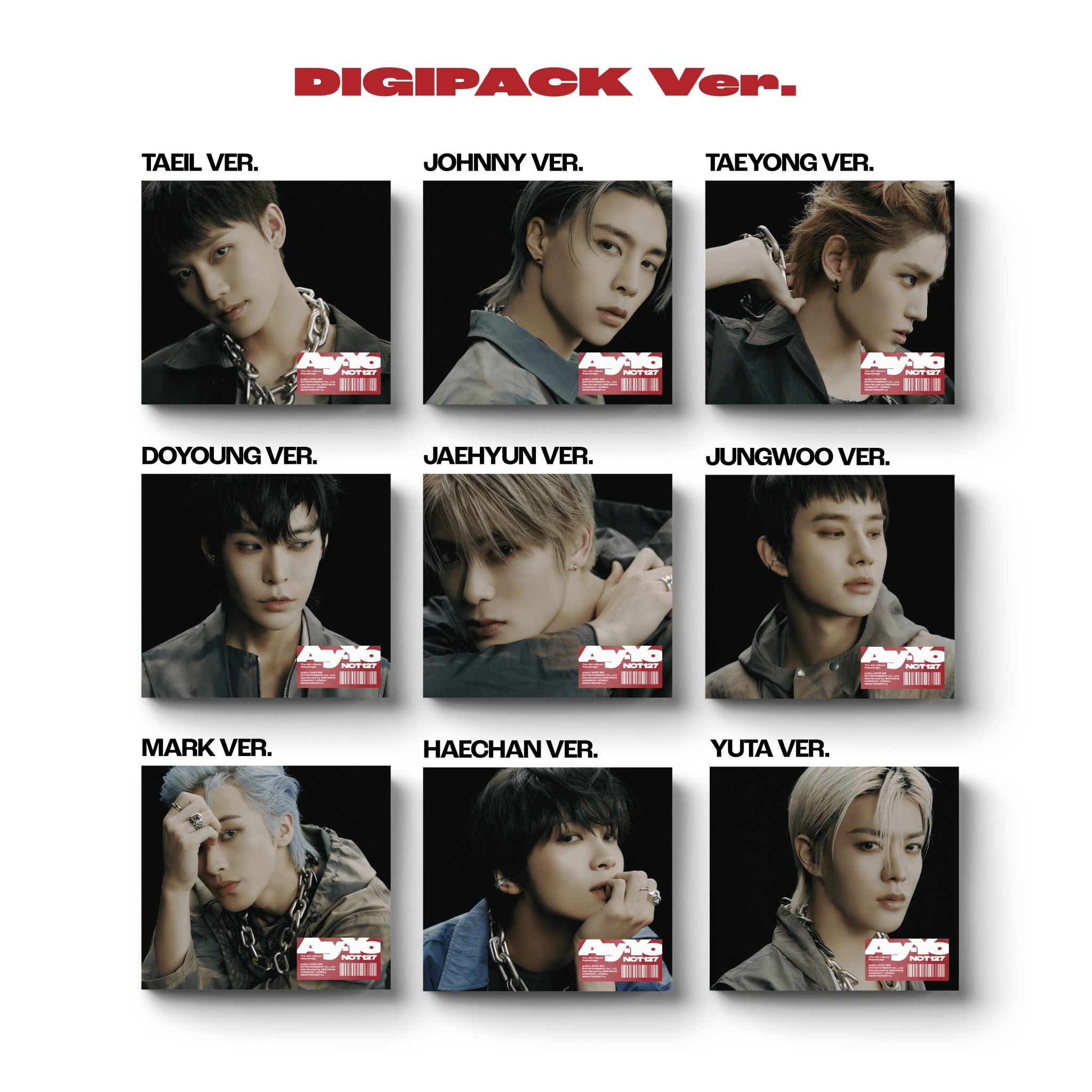 NCT 127 4th Album Repackage Ay - Yo (Digipack Version) – album (Johnny / / ) | HobiEgo