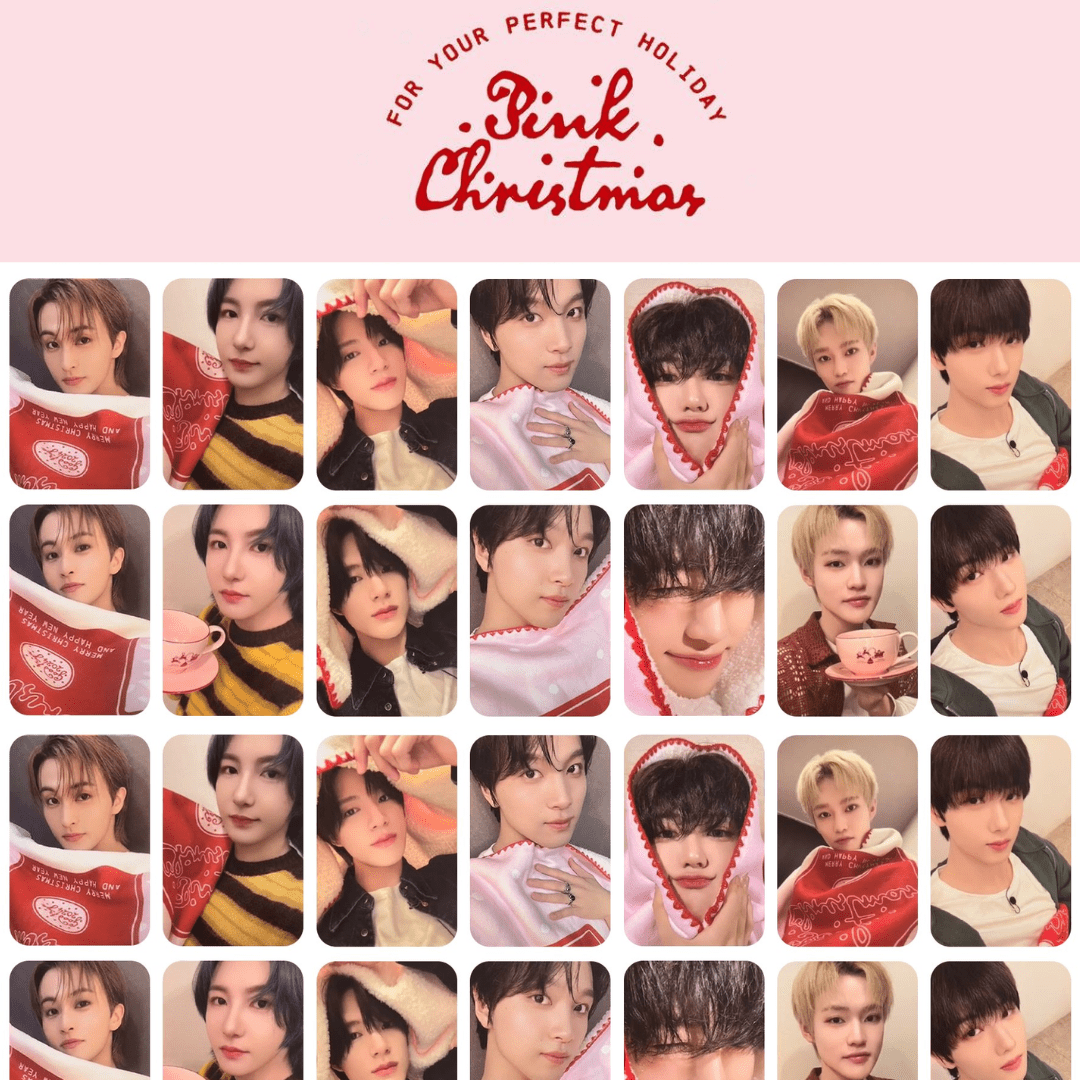 NCT DREAM 2024 Pink Christmas Photocards – Photocards (Mark 1 / / ) | HobiEgo