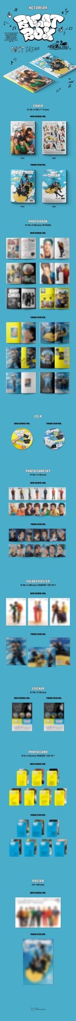 NCT DREAM 2nd Album Repackage Beatbox Photobook Version – Photo Book (New School (WHITE) / / ) | HobiEgo