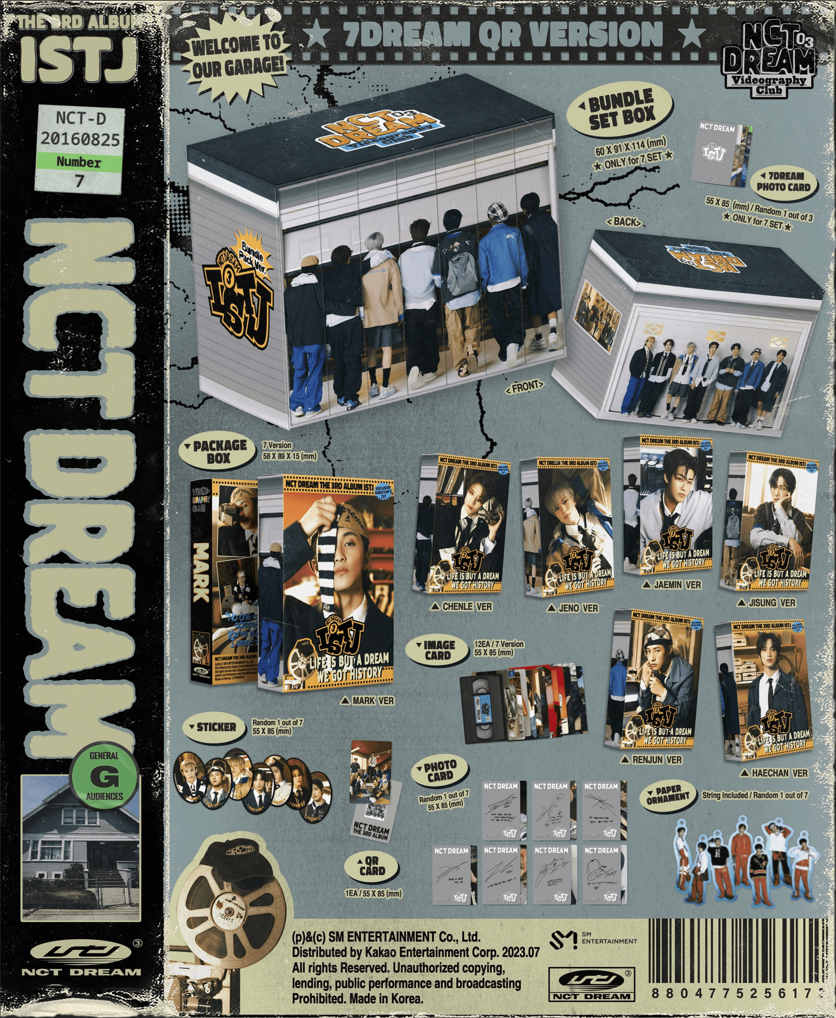 NCT DREAM 3rd Album ISTJ (7DREAM QR Version) – album (Mark / / ) | HobiEgo