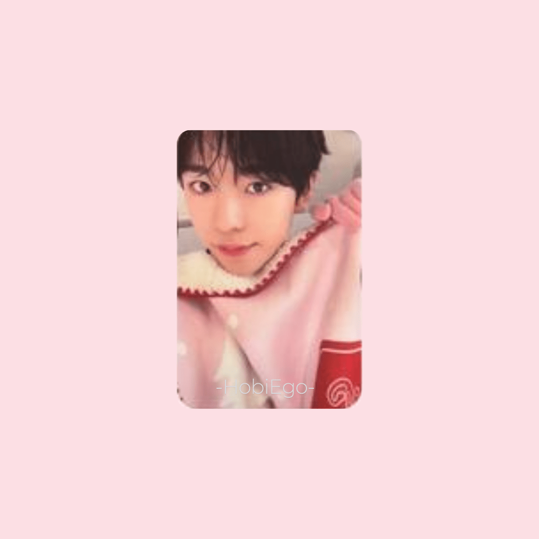 NCT WISH 2024 Pink Christmas Photocards – Photocards (Yushi 1 / / ) | HobiEgo
