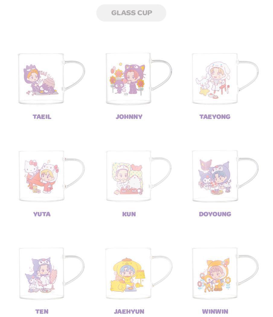 NCT X SANRIO Glass Cup – Cup (Taeyong / / ) | HobiEgo