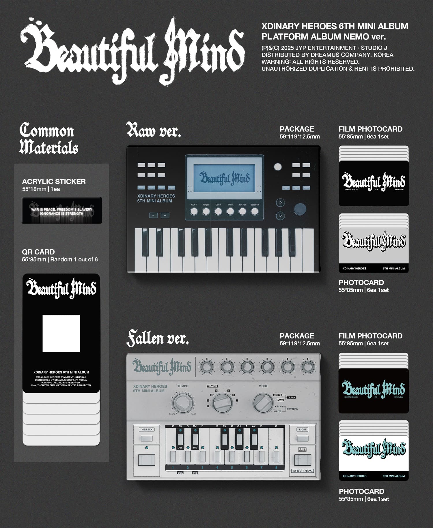 Xdinary Heroes 6th Mini Album Beautiful Mind (PLATFORM ALBUM NEMO Version) – album ( / / ) | HobiEgo