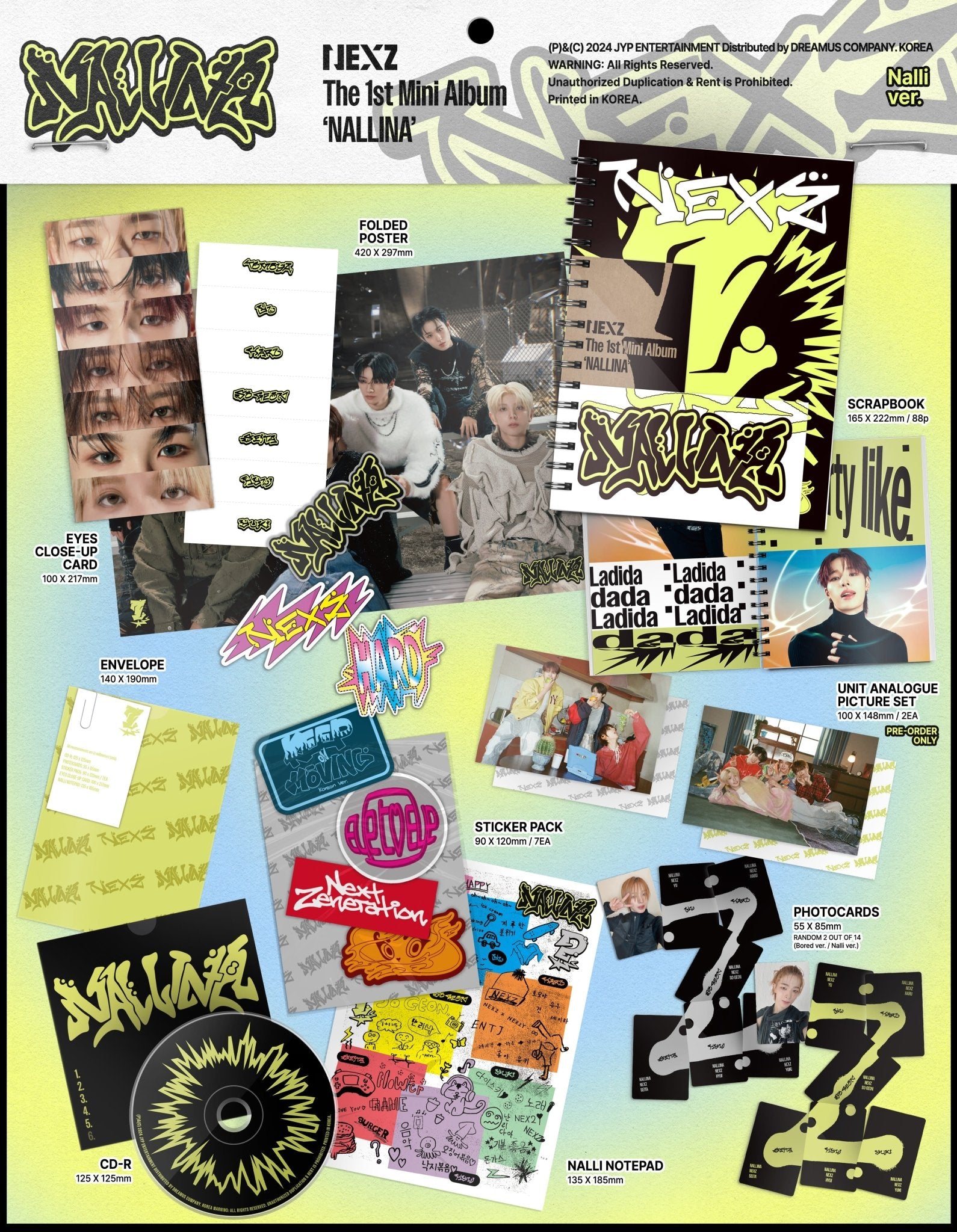 NEXZ 1st Mini Album NALLINA – album (Nalli / / ) | HobiEgo