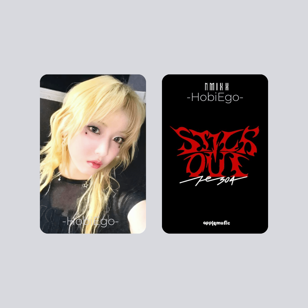 NMIXX 3rd Mini Album Fe3O4: STICK OUT Apple Music Photocards – Photocards (Jiwoo / / ) | HobiEgo