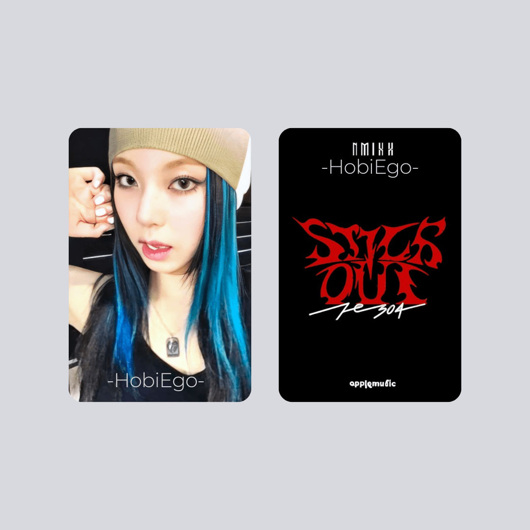 NMIXX 3rd Mini Album Fe3O4: STICK OUT Apple Music Photocards – Photocards (Kyujin / / ) | HobiEgo