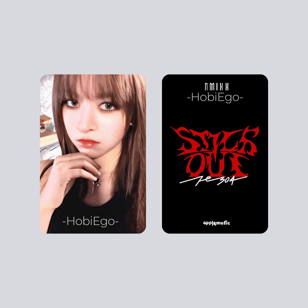 NMIXX 3rd Mini Album Fe3O4: STICK OUT Apple Music Photocards – Photocards (Lily / / ) | HobiEgo