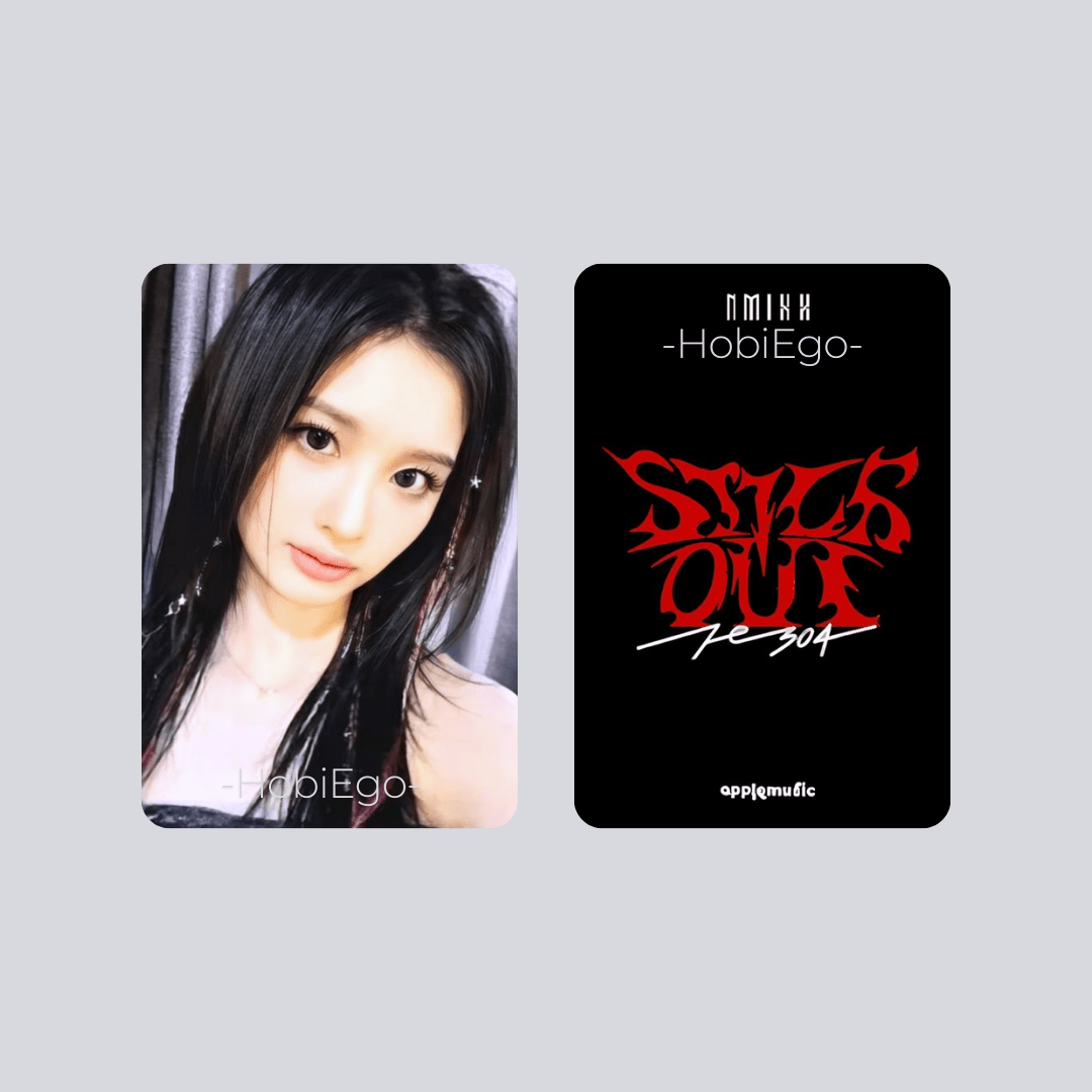 NMIXX 3rd Mini Album Fe3O4: STICK OUT Apple Music Photocards – Photocards (Sullyoon / / ) | HobiEgo
