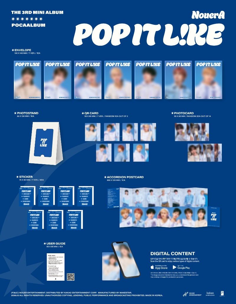 NouerA 3rd Mini Album Pop It Like (Poca Version Random) – album 8804775465284 ( / / ) | HobiEgo K - pop Shop