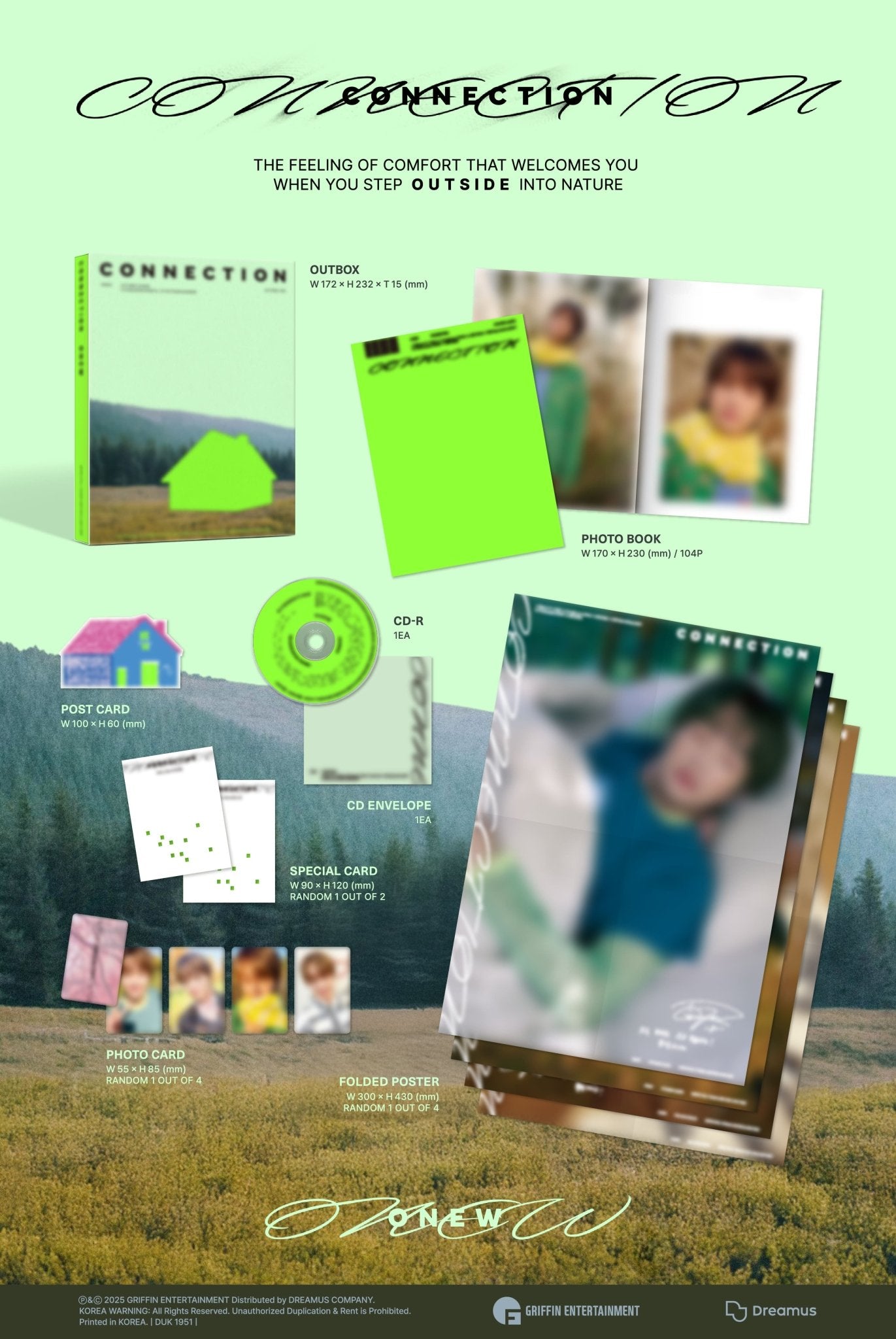 ONEW 4th Mini Album CONNECTION – album (OUTSIDE (GREEN) / / ) | HobiEgo