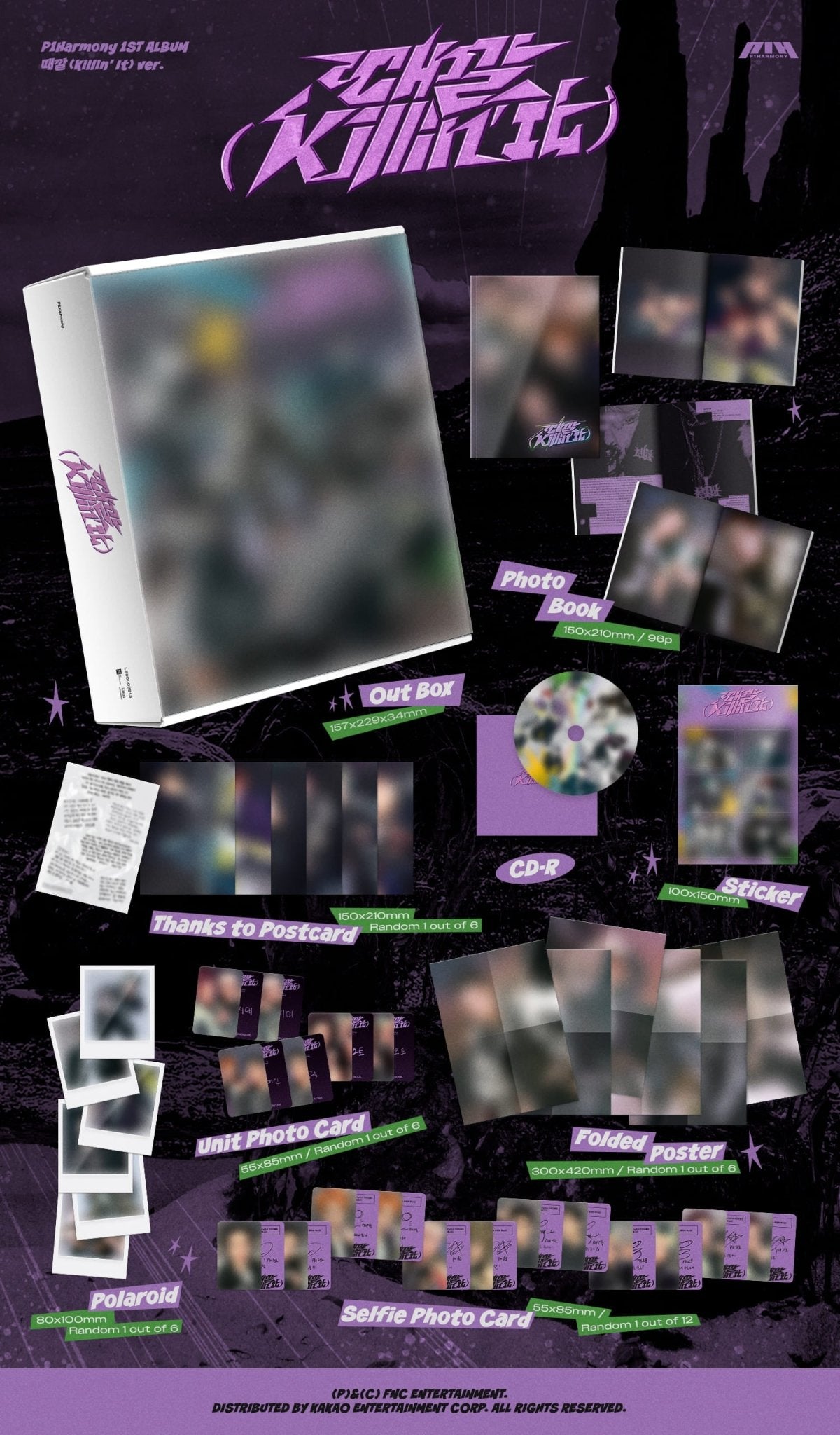 P1Harmony 1st Full Album 때깔 (Killin' It) – album (때깔 (Killin' It) (PURPLE) / / ) | HobiEgo
