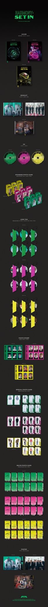P1Harmony 5th Mini Album HARMONY : SET IN – album (Set In (GREEN) / / ) | HobiEgo