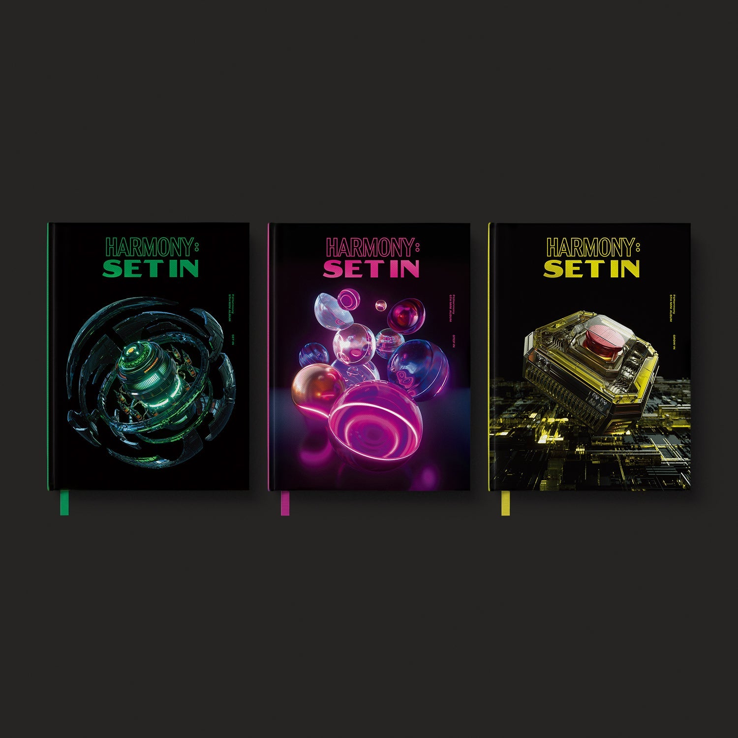 P1Harmony 5th Mini Album HARMONY : SET IN – album (Set In (GREEN) / / ) | HobiEgo
