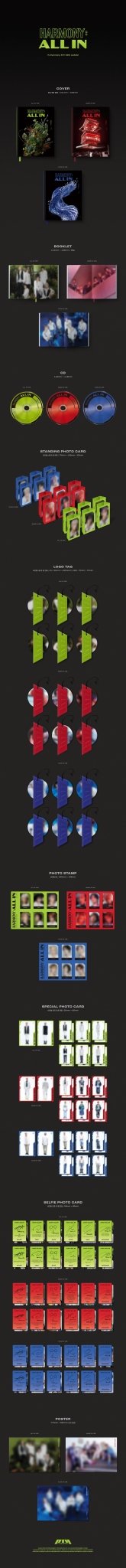 P1Harmony 6th Mini Album HARMONY : ALL IN – album (All In (GREEN) / / ) | HobiEgo